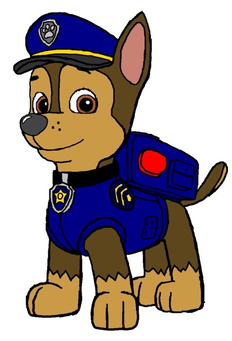 dog police patrol as a graphic image