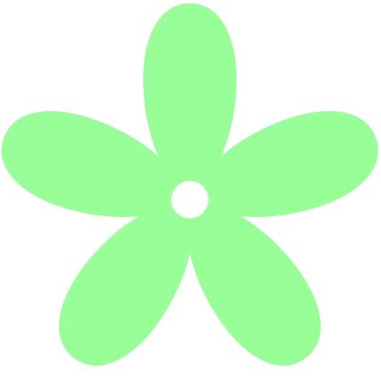 graphic image of a mint flower