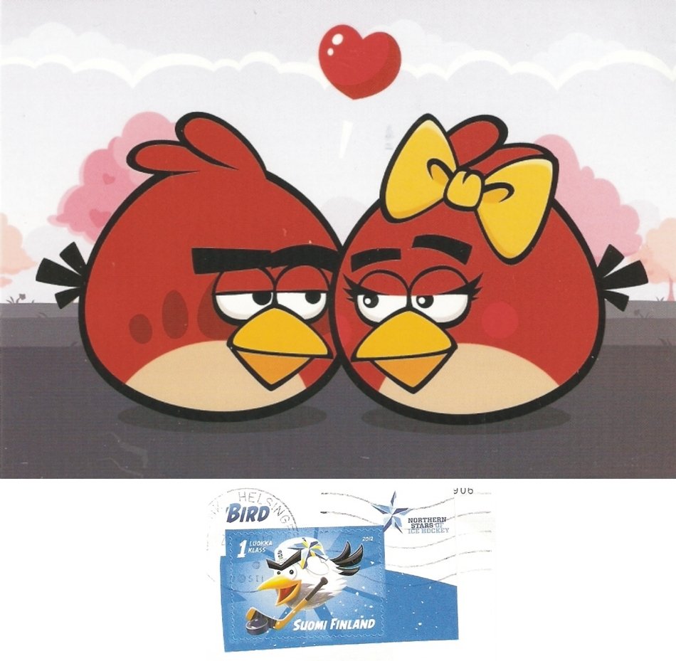 İllustration of the red angry birds