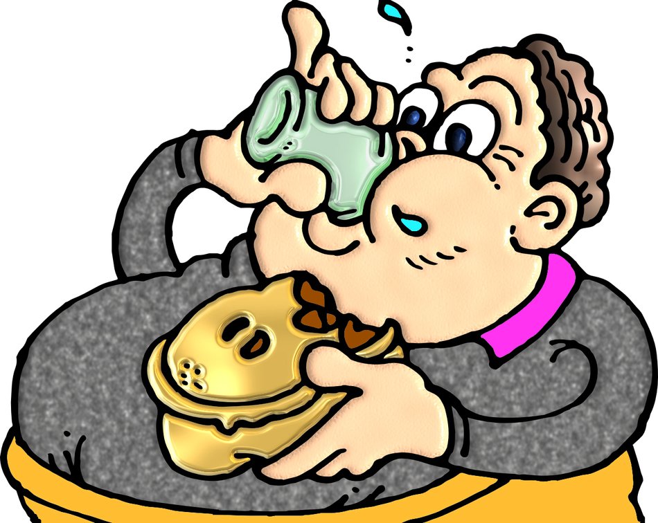 clipart of the fat man