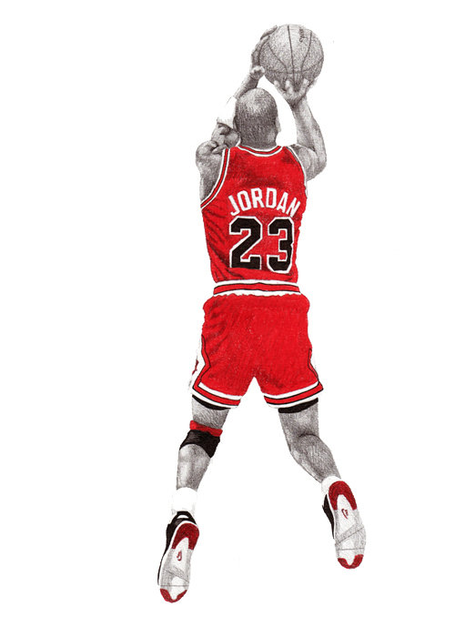 Michael Jordan 23 drawing free image download