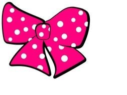 Pink Minnie Mouse Bow drawing