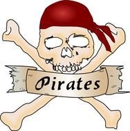 Pirate Skull drawing