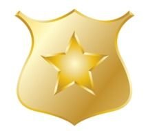 Free Gold Police Badge drawing