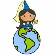 Ä°llustration of cartoon princess On Top Of The World