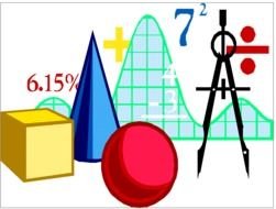 symbols of mathematics and geometry drawing