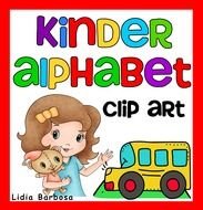 kinder aiphabet clip art drawing