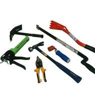 construction tools on a white background