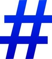 Blue Number Symbol