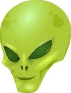 Green Skinned Alien drawing