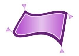 painted purple magic carpet