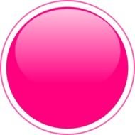 Glossy Pink Circle Button At Clkercom Vector