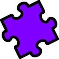 Purple Puzzle Piece At Clkercom Vector Online N2