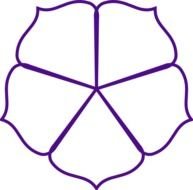 Purple Flower Outline At Clkercom Vector Online