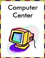 "Computer Center" sign clipart