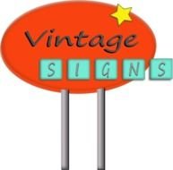 vintage signs drawing