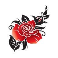 Clip art of the Rose Tattoo
