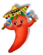 animated pepper in mexican hat