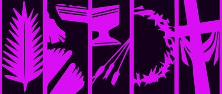 purple drawings for Lent Calender