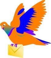 Email Message Bird At Clkercom Vector Online