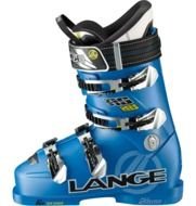 blue ski boots