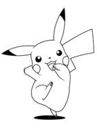coloring page with Pokemon