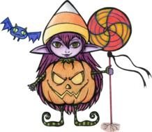 Cute Trick Treat drawing
