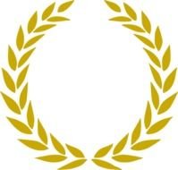 Gold Wreath At Clkercom Vector Online Royalty clipart