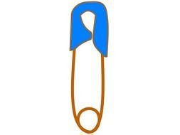 Baby Safety Pin Vector