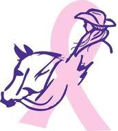 pink Brain Cancer Ribbon drawing