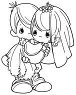 black and white picture of a bride and groom