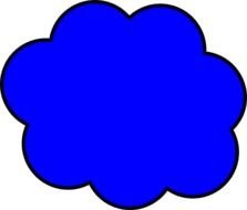 Dark Blue Cloud At Clkercom Vector Online