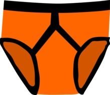 red underwear as a picture for clipart