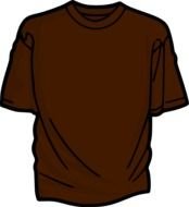 Brown T Shirt At Clkercom Vector Online Royalty