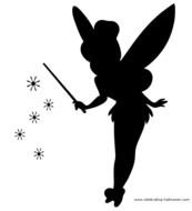 Tinkerbell Fairy Stencil Free Pumpkin Carving Pattern
