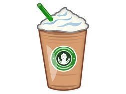 Beautiful coffee drink clipart