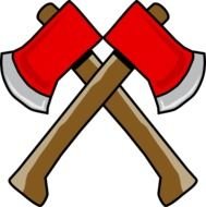 red axes for clipart
