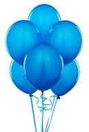 Clipart of blue party balloons