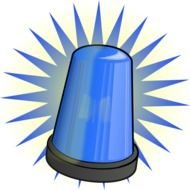 Blue Light Alarm At Clkercom Vector Online