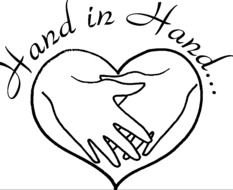 Lhand in hand drawing