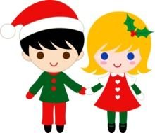 Christmas Kids Happy drawing
