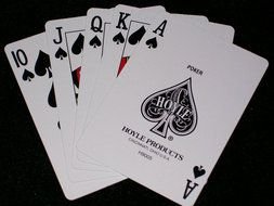 Royal Flush, playing Cards combination