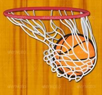 Clipart of Basketball Hoop