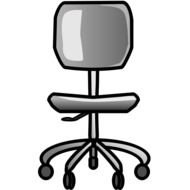 Clipart of Office Chair