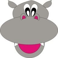 Hippo Face Smiley 512x512 0