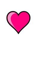 Cute Pink Heart drawing