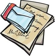 painted paper mail