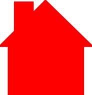House Logo Red At Clkercom Vector Online Royalty