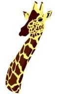 Clip art of Giraffe's head