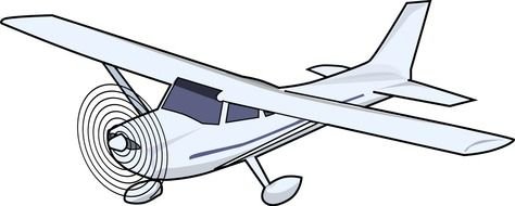 drawing of a grey plane on a white background